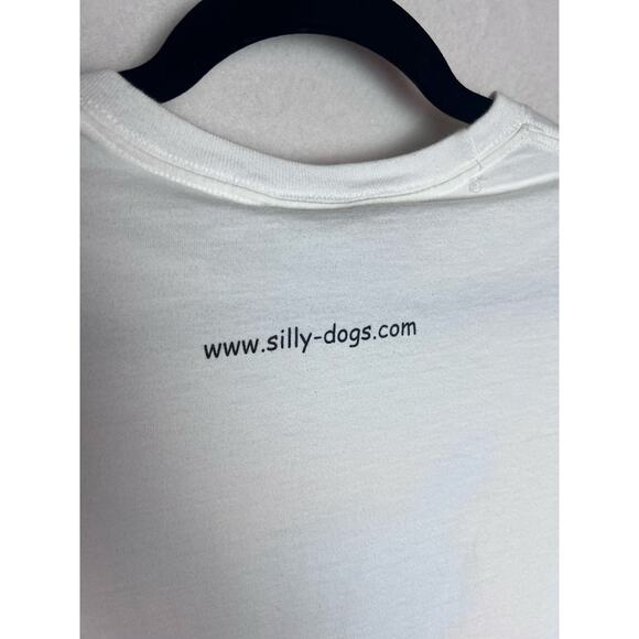 Jung Kim Silly Dogs T-Shirt "Bubba" White Short Sleeve Jerzees Size Large - Picture 7 of 7